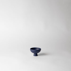 Blue Mini Pedestal Accent Bowl