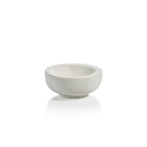 Matte White Organic Shape Ceramic Bowl